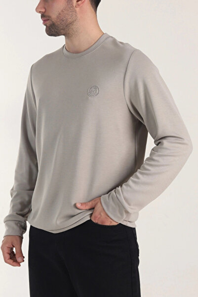 EXSPORT Transitional Soft Textured Stretchy Knit Sweater with Bike Collar