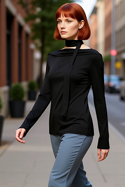 PayBuy Bluză pentru femei Carmen, cu guler în jos, cu mâneci joase, elastică,...