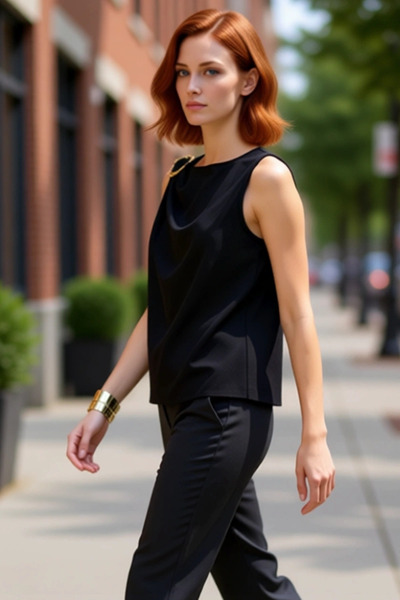 PayBuy Κομψή γυναικεία μπλούζα ντραπέ με λεπτομέρεια μεταλλικής πόρπης Ποιοτι...