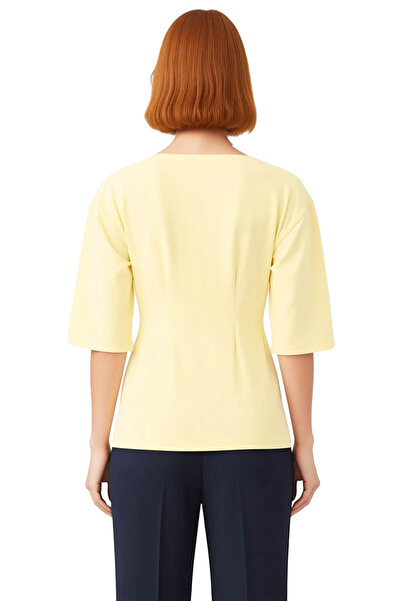 PayBuy Women's Peplum Cut Boat Neck Batwing Sleeve Blouse Ideal for Daily Wear Quality Stylish Comfortable