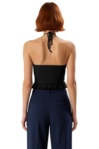 PayBuy Halter Neckline Fitted Knitted Blouse Crop Boy Summer Stylish Design Perfect Fit Distinguished Material