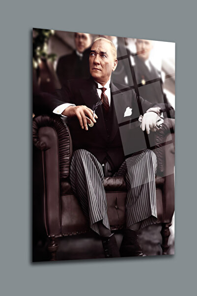 glassartdesign Pictură în sticlă Ataturk-15 Pictură Ataturk-Pictură Patria