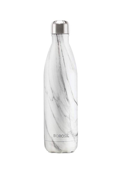 Borosil Vacuum Bolt Marble Bottle-750ml