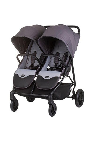 Chipolino Top Stars twin stroller anthracite