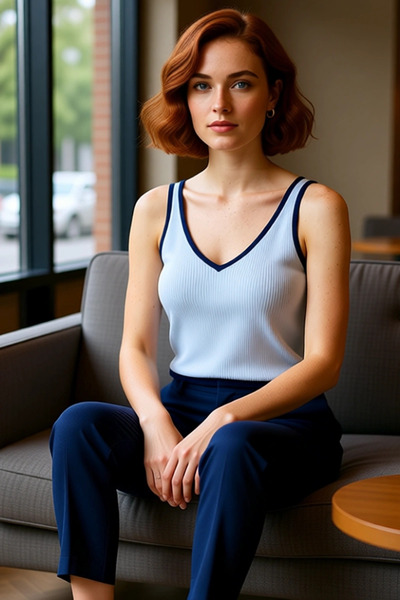 PayBuy Stylish Crop Blouse Fitted Fit Knitwear Fabric Modern Style Professional Look Distinguished Material