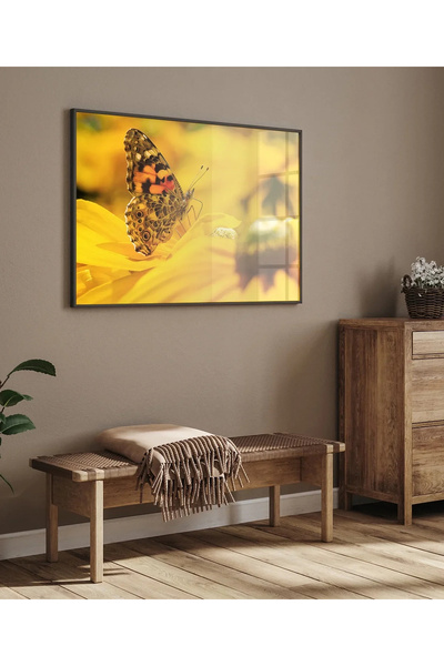 VOGLOO Sunflower and Butterfly Poster