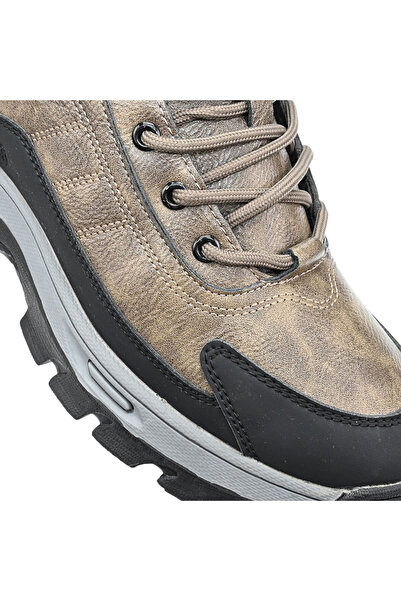 Tmall Men's Boots, -Leather, Fleece Lining, TM1GB4036, Khaki