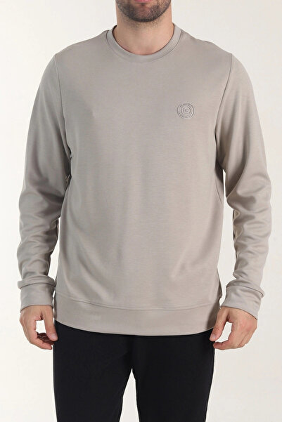 EXSPORT Transitional Soft Textured Stretchy Knit Sweater with Bike Collar