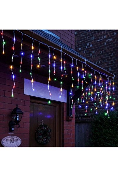zola Christmas installation, flowing curtain with uneven fringes, 500 LEDs, multicolored, length 17M,IP44