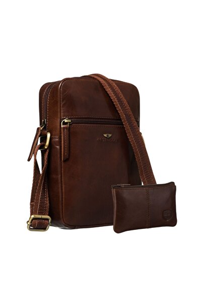 Other Geantă din piele maro PTN 704-TUM-0369