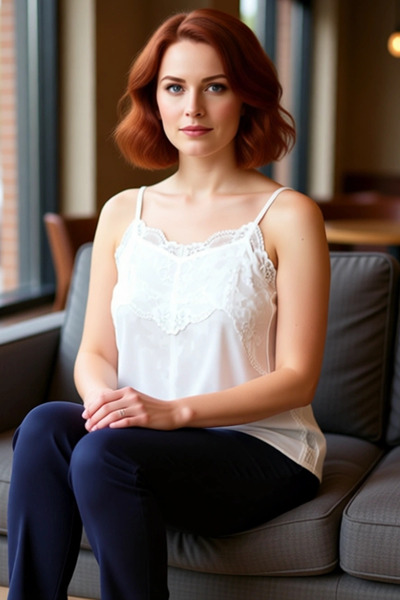 PayBuy Elegant Lace Detailed Thin Strap Blouse Women's Quality Stylish Comfortable Modern Elegant Casual