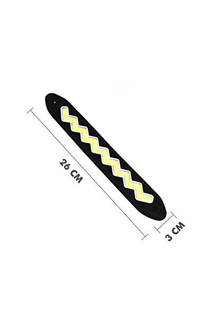 Mega Oto Market شريط إضاءة LED نهاري متعرج مقاوم للماء بضوء أبيض