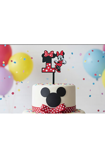 Kanem3D Minnie Mouse 1 Yaş Paşta Süsü