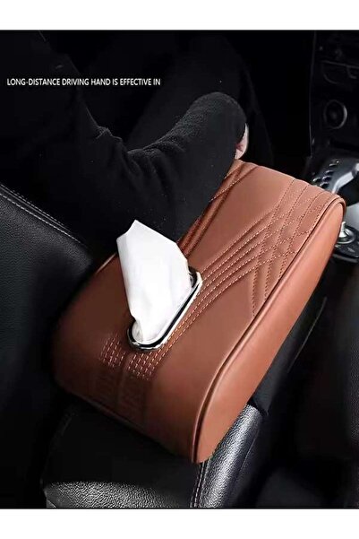 TodayShop Universal car armrest cover with tissue compartment and storage pocket