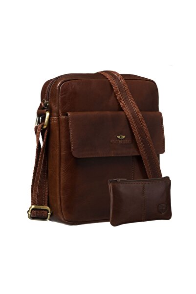 Other Geantă din piele maro PTN 719-TUM-0505