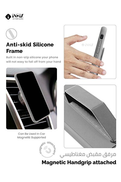 ineix 3-in-1 Magnetic Wrist Strap Hand Grip Stand Cover for Huawei Nova Y90