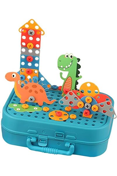 fulina Simulated Screwdriver Tool Box, Assembling and Putting Together Children's Toys with Electric Drill,