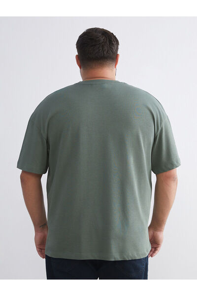 LC Waikiki Ανδρικό μπλουζάκι Basic Combed Cotton Plus Size