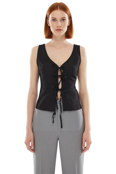 PayBuy Stylish V Neck Fitted Woven Blouse Comfortable Summer Casual Style for Long Lasting Use