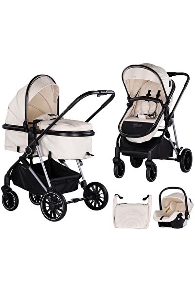 Chipolino Aura 3 in 1 stroller biscuit