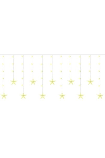 zola Christmas installation, star curtain, 108 LEDs, warm light, IP44, length 550 cm, 230V