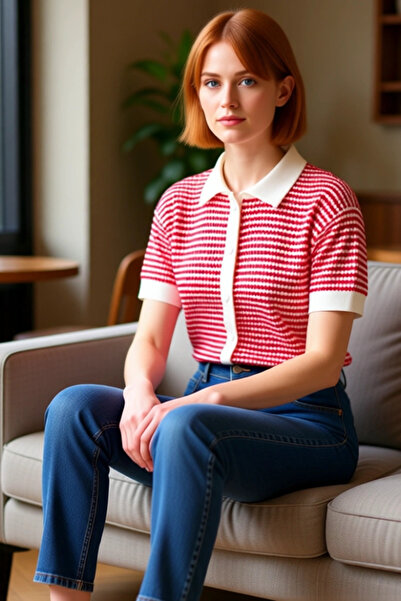 PayBuy Women's Polo Neck Knitwear Blouse Stylish and Comfortable Ideal Choice for Everyday Wear Quality Stylish Comfortable Modern