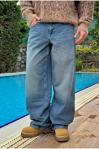 serline Blue Distressed Extra Baggy Pants