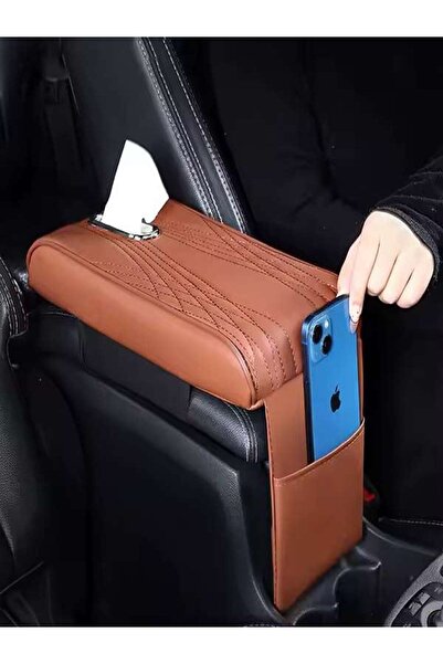 TodayShop Universal car armrest cover with tissue compartment and storage pocket