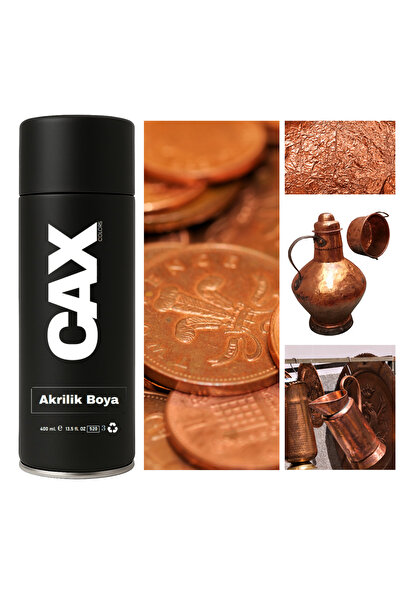 caxcolors PREMİUM ALTIN&BAKIR EFEKT MASA-SANDALYE-VARAK-TABLO SPREY BOYA 400 ML