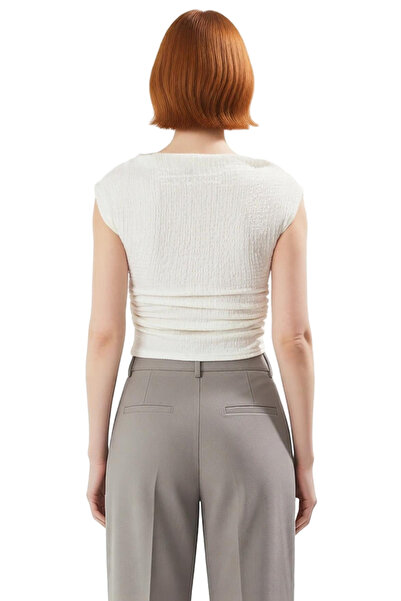 PayBuy Women's Fitted Knitted Blouse Boat Neck Sleeveless Summer Comfortable and Stylish Long Lasting