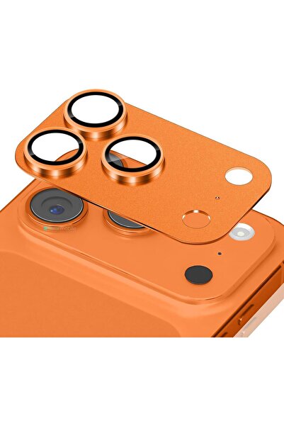 AktarMobile iPhone 17 Pro Max Uyumlu Tam Kaplayan Kamera Lens Koruyucu Titany...