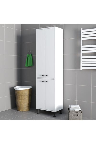 Remaks Limra 4 Kapaklı Çok Amaçlı Dolap - Beyaz