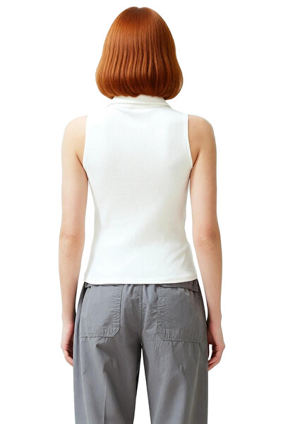 PayBuy Polo Neck Sleeveless Knitted Blouse Summer Casual Fit Zarifane Design Quality Craftsmanship