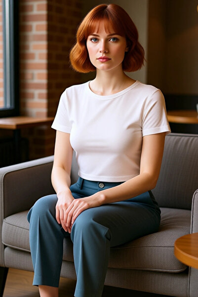 PayBuy Stylish Striped Viscous Crop Blouse Summer Comfortable Fitted Fit Long-Lasting Distinguished Material Trend Design