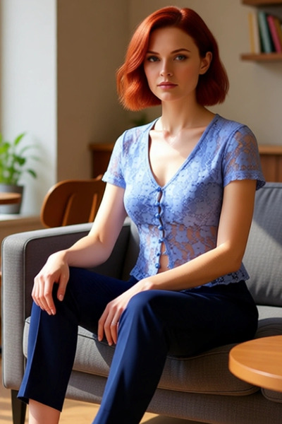 PayBuy Lace V Neck Fitted Blouse Summer Elegance Quality Craftsmanship Comfortable Cutout Comfortable and Stylish