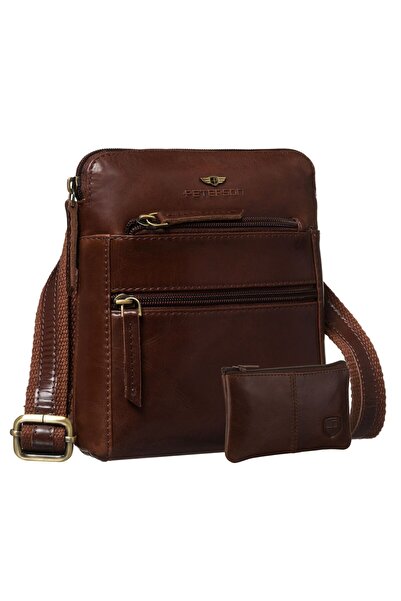 Other Geantă din piele maro PTN 1903-TUM-0642
