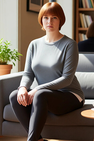 PayBuy Women's Plus Size Crew Neck Long Sleeve Stretchy Knitted Blouse Quality Stylish Comfortable Modern Elegant