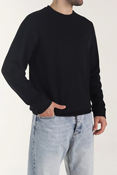 EXSPORT Transitional Soft Textured Stretchy Knit Sweater with Bike Collar
