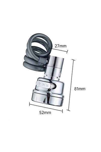 TodayShop 3-in-1 Kitchen Faucet Head — 360° Rotation with 3 Adjustable Modes