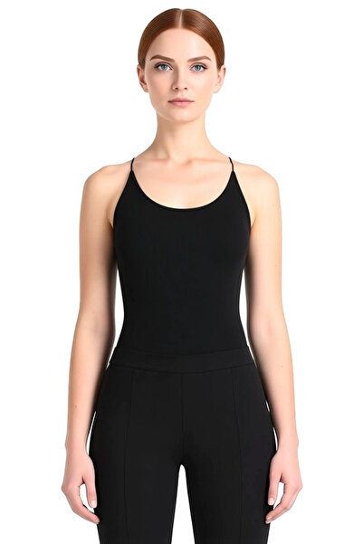 PayBuy Fitted Bodycon Sleeveless Blouse Stretchy Knitted Pool Collar Casual Modern Style Comfortable Use