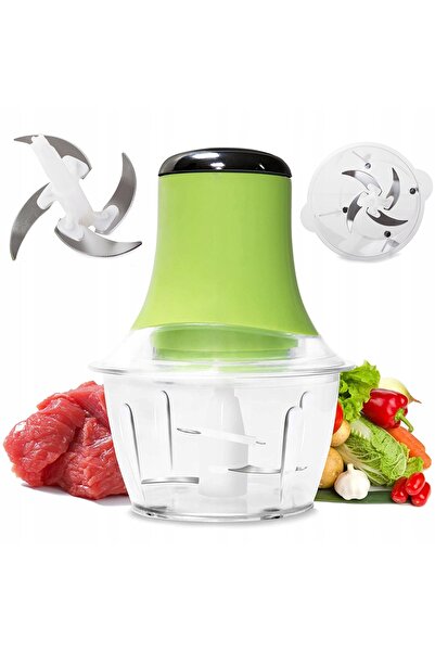 zola Electric chopper for vegetables and fruit, stainless steel, 220/240V, 300W, 25x22 cm, green