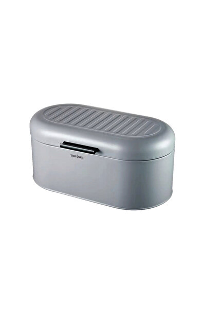 Kinghoff Bread box, steel, 34 x 20 x 15.5 cm, gray,