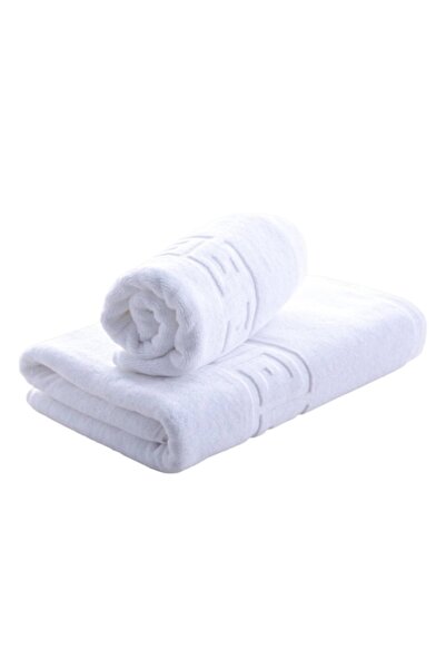 Ralex Set of 2 towels Greek Border white, 50x90 & 70x140 cm