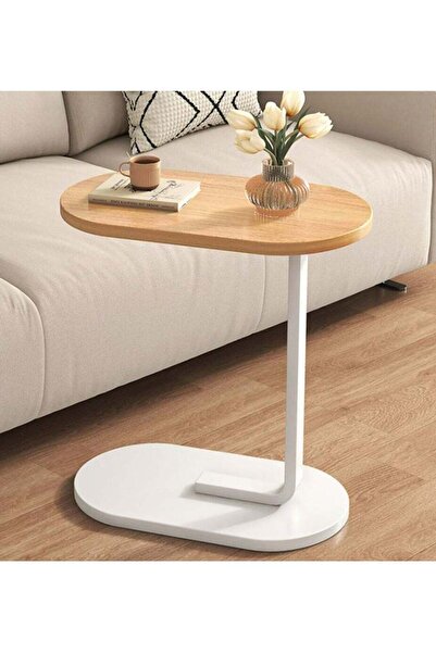 Türkiye Small Side Table - Minimalist C-shaped Coffee/Bedside Table