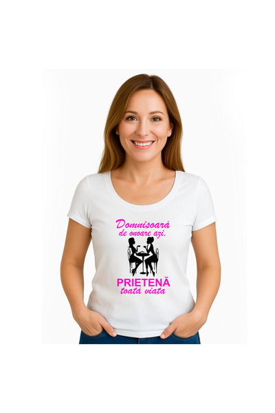 OEM Tricou dama Domnisoara de onoare azi, prietena toata viata.