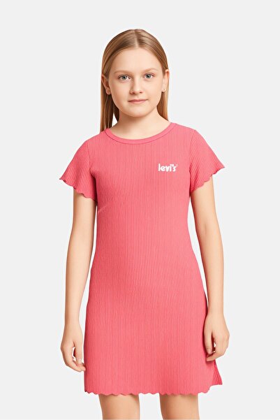 Levi's Kids Girl Ribbed Dress, Pink