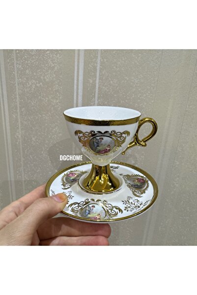 DGCHOME Rosanna 6 Kişilik Türk Kahvesi Fincanı