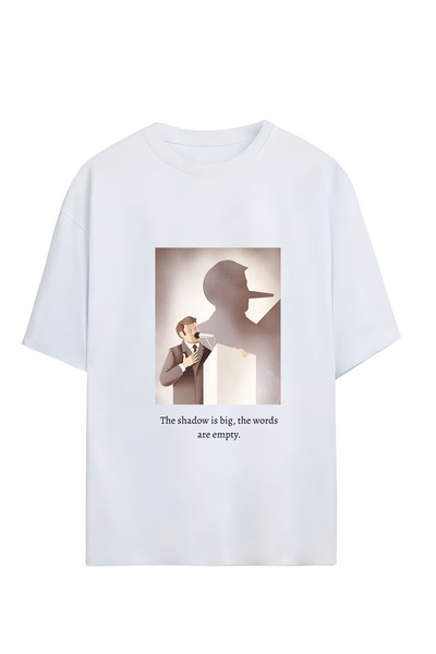 GraffTee تي شيرت قطني للجنسين قصة فضفاضة من POLITICS