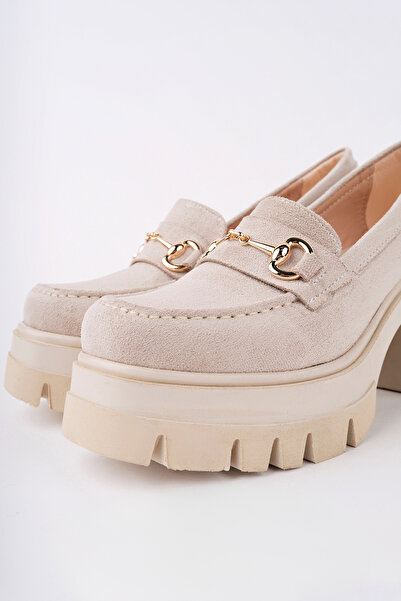 Madam Tarz BLN-403 Лофери з товстим каблуком і деталями