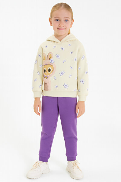 canmana kids&baby 3-компонентен комплект от печатен спортен екип за момичета с Шардонс